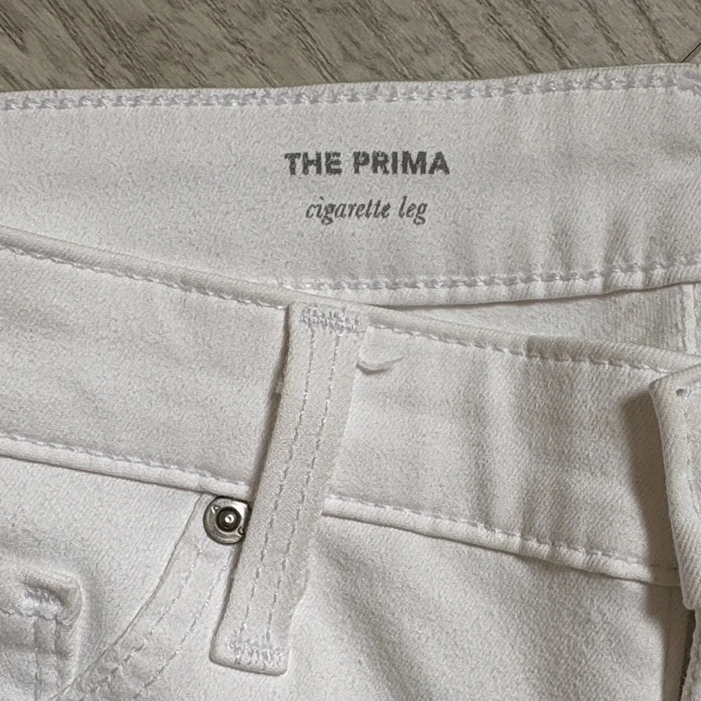 AG Adriano Goldschmied Women's Prima Cigarette Leg White Jean - Picture 3 of 6